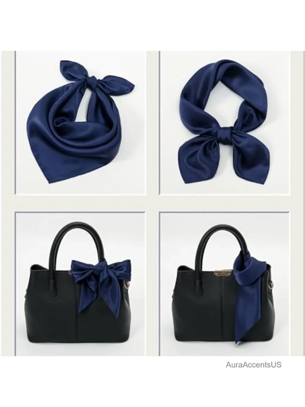 100% Pure Mulberry Silk Square Scarf - Lightweight 20
